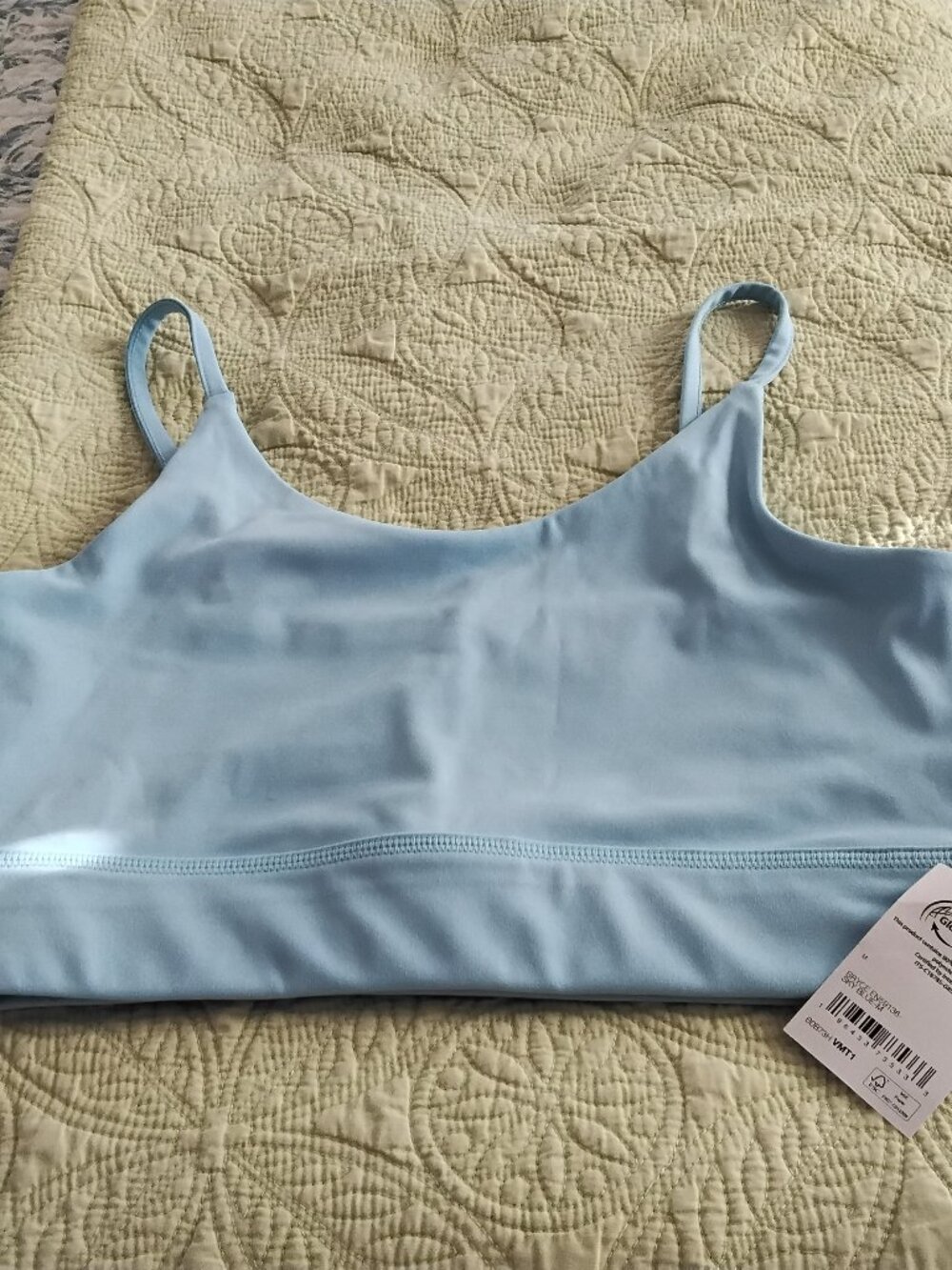 The drop sky blue bralette sz. Med